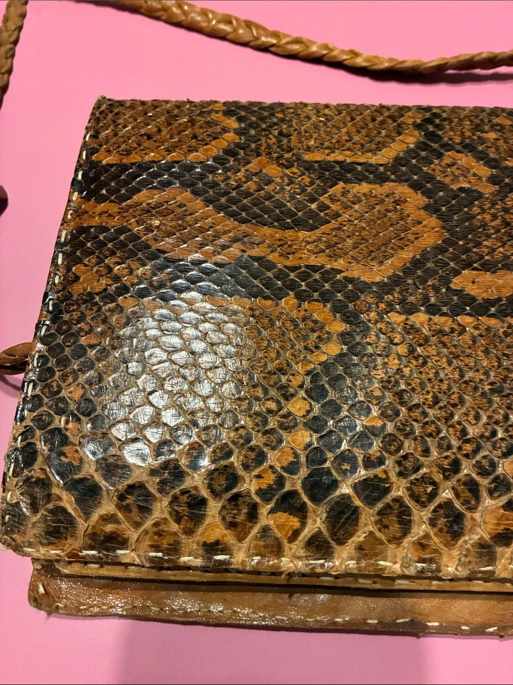 Vintage Sengalese 70’s Snakeskin Clutch